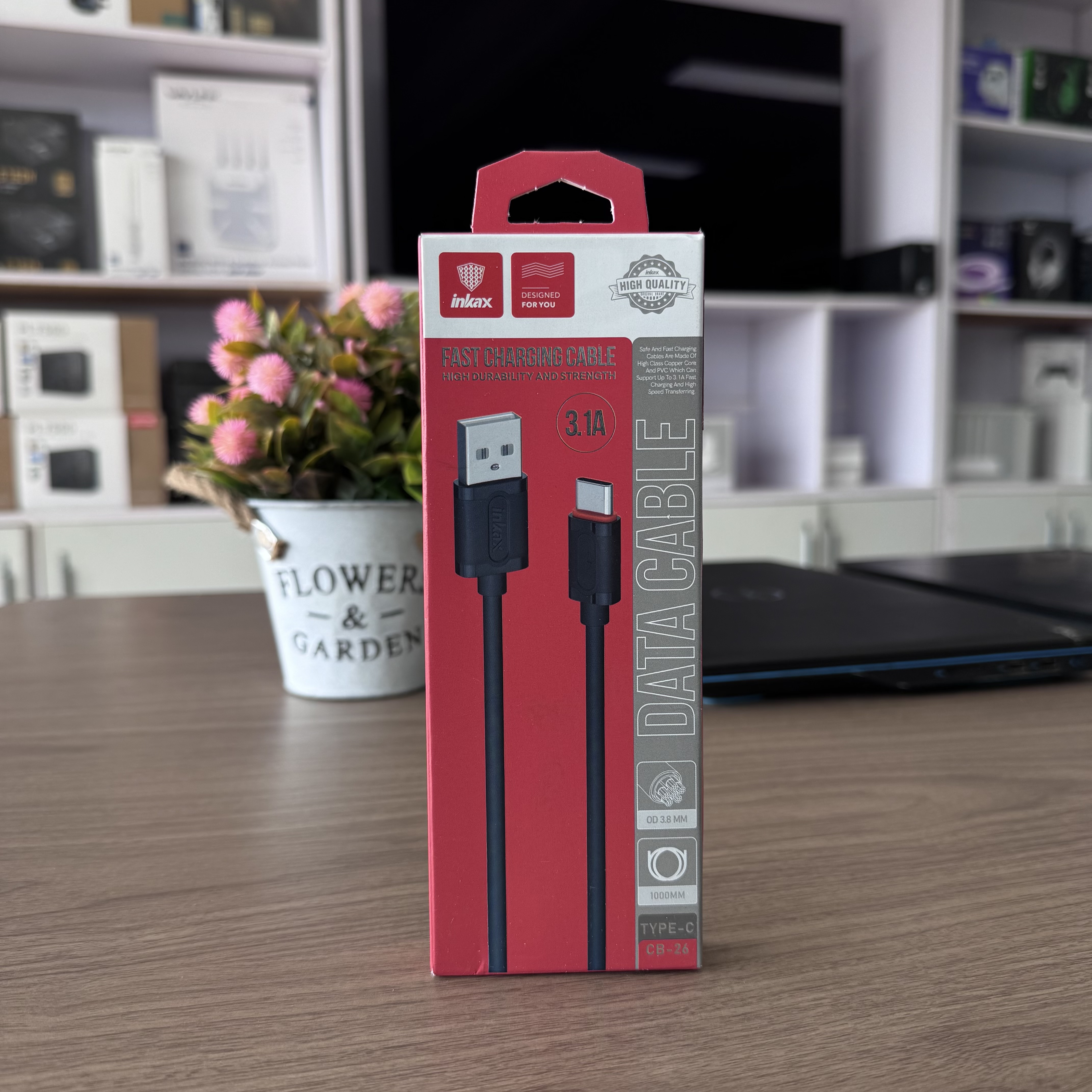 Inkax Câble de Charge & Données (USB → Type-C 3.1A)